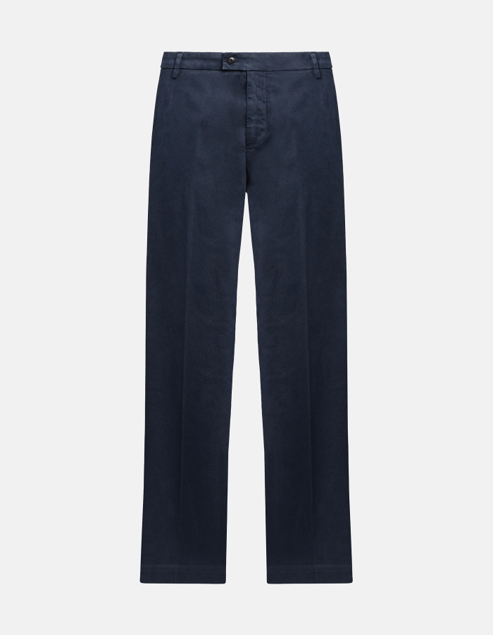 Finn loose-fit trousers in gabardine with a warm hand feel