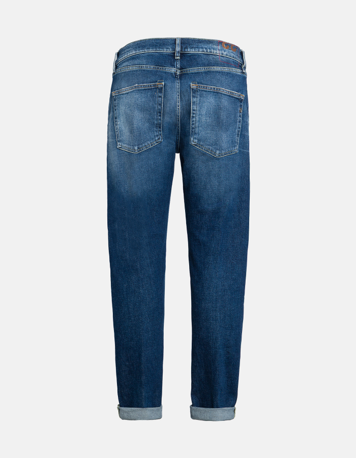 Icon relaxed regular-fit jeans in stretch denim