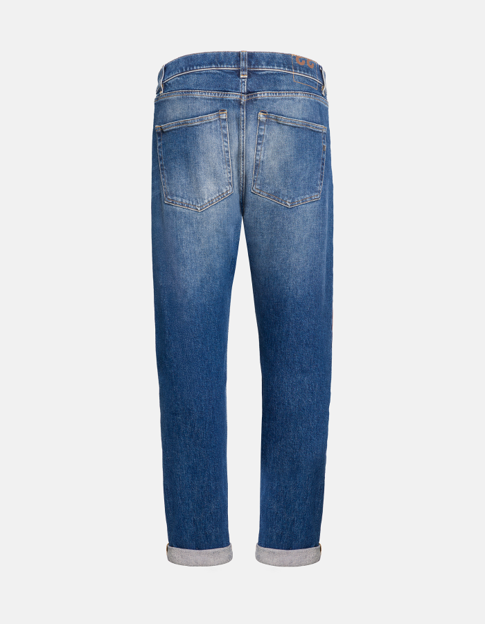 Icon relaxed regular-fit jeans in stretch denim