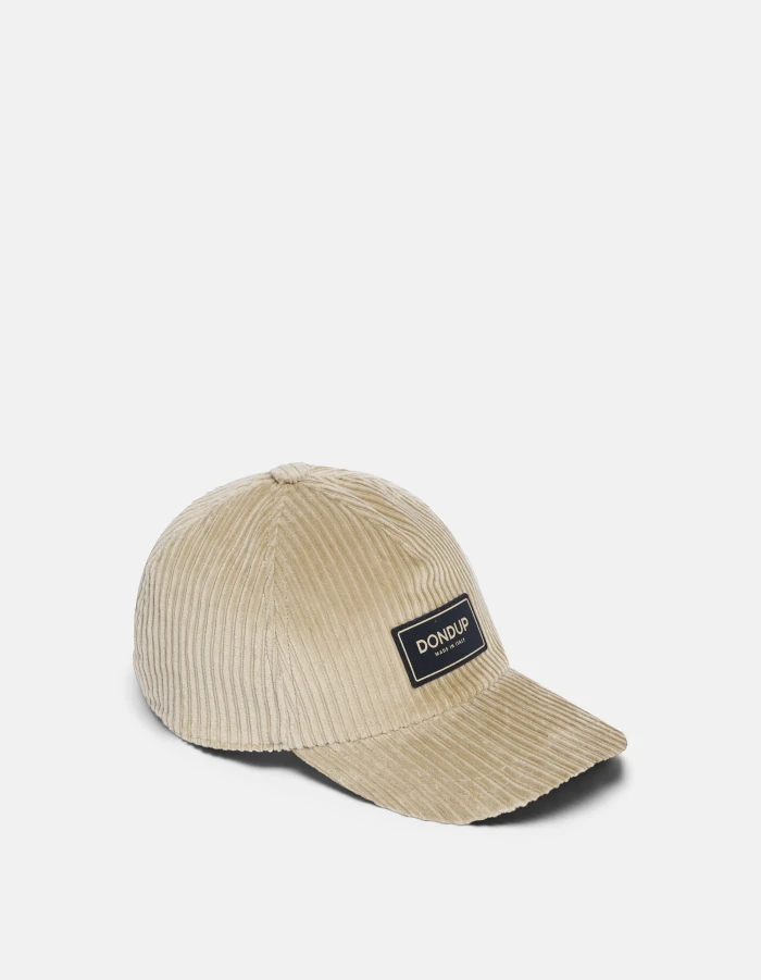 Cappello da baseball in velluto a coste