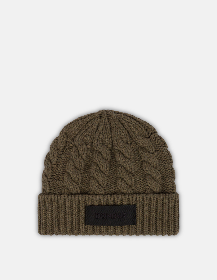 Knitted wool hat