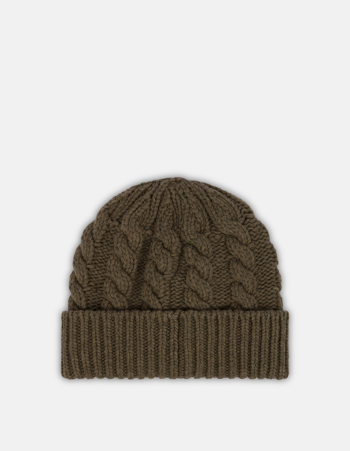 Knitted wool hat