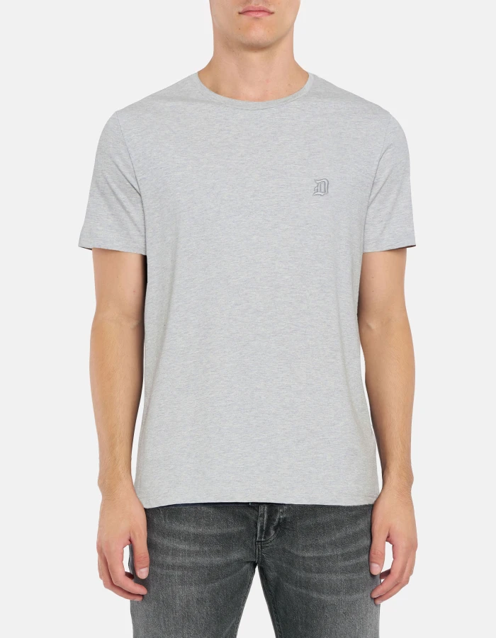 Regular-fit crew-neck T-shirt in jersey