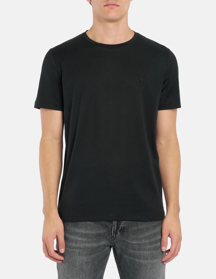 Regular-fit crew-neck T-shirt in jersey
