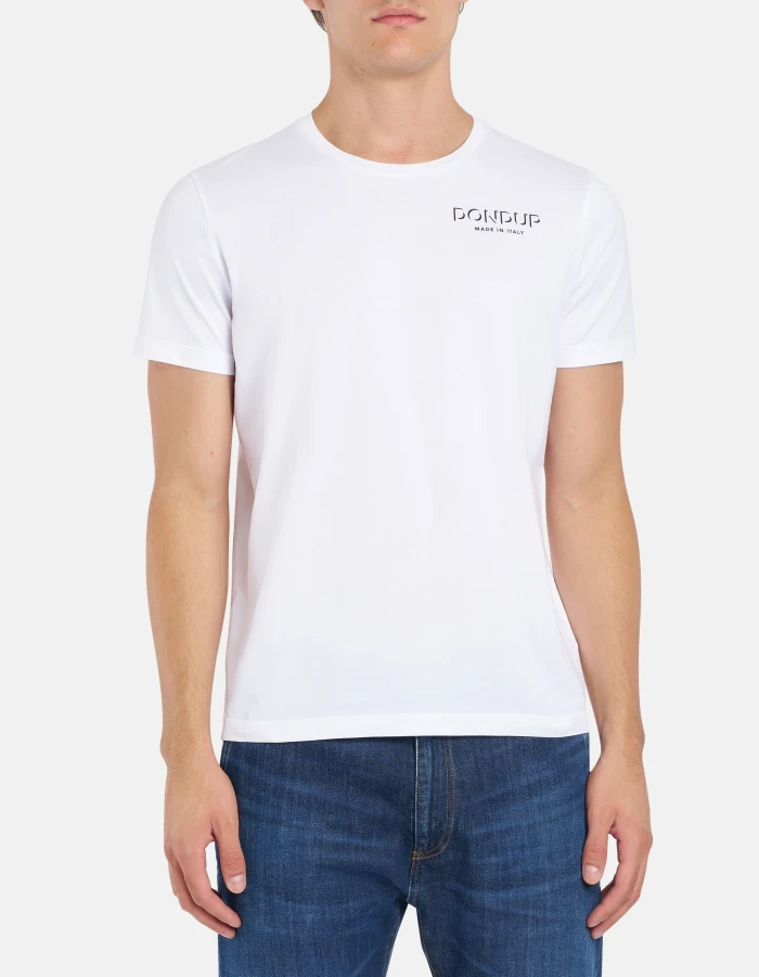 Regular-fit crew-neck T-shirt in jersey