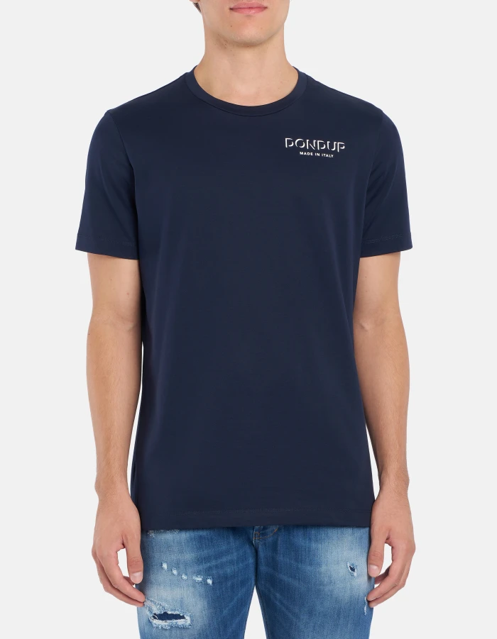 Regular-fit crew-neck T-shirt in jersey