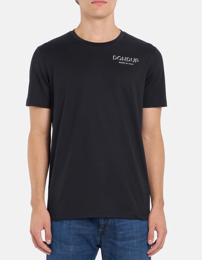Regular-fit crew-neck T-shirt in jersey