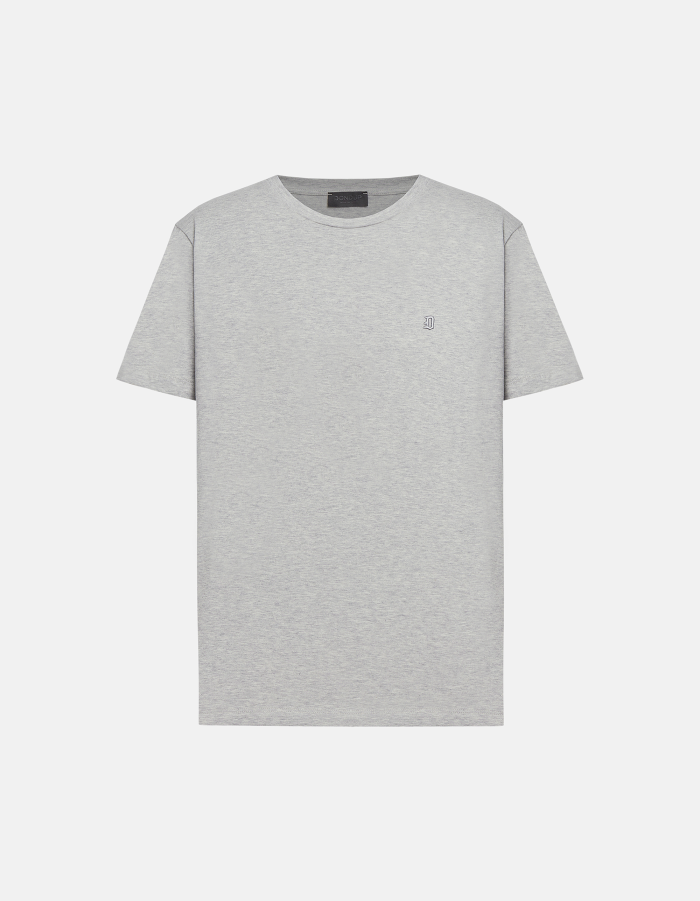 T-shirt girocollo regular in jersey di cotone