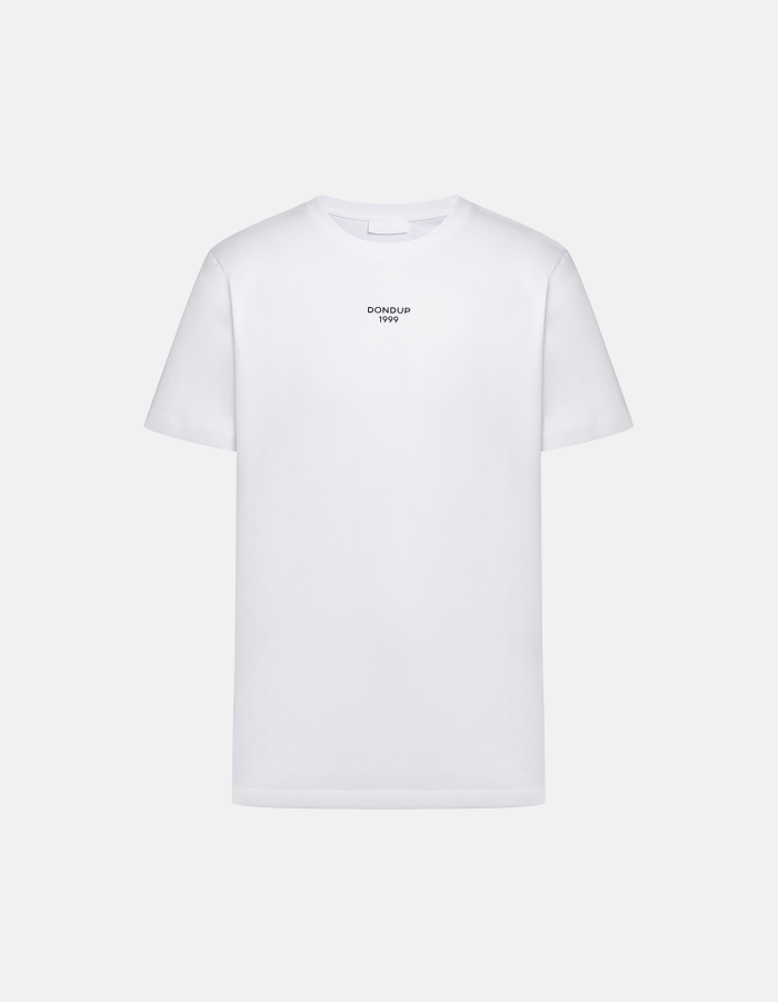 Regular-fit crew neck T-shirt in cotton jersey