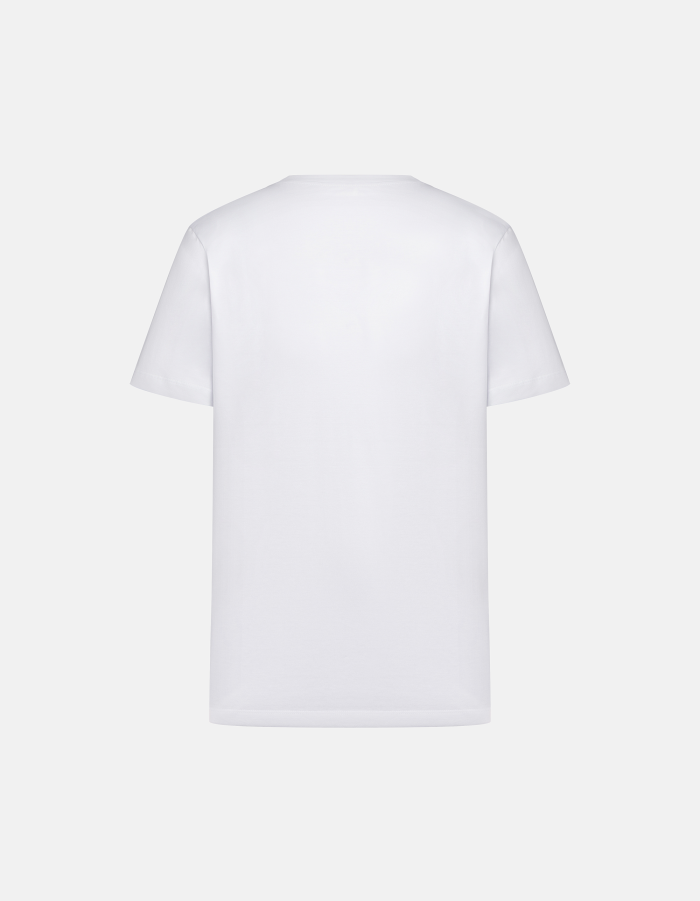 Regular-fit crew neck T-shirt in cotton jersey