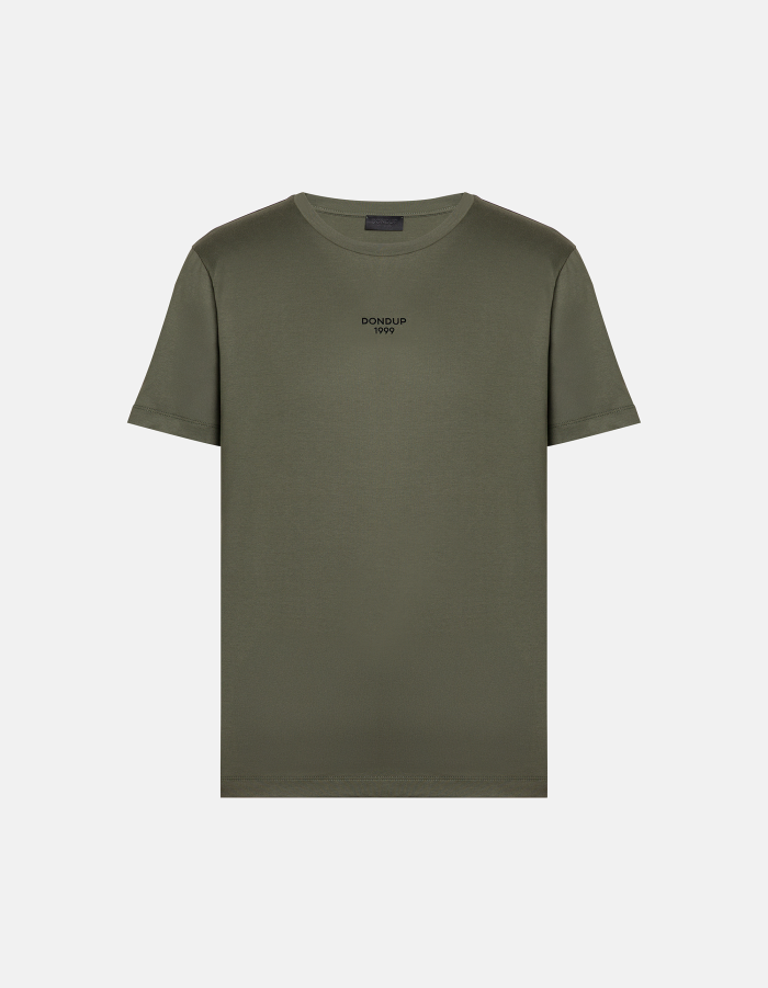 T-shirt girocollo regular in jersey di cotone