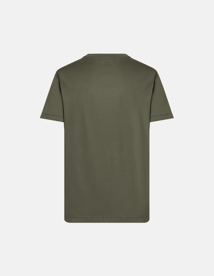 T-shirt girocollo regular in jersey di cotone