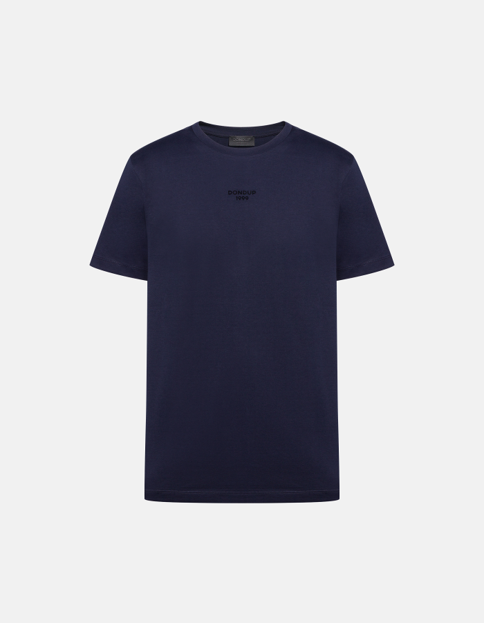 Regular-fit crew neck T-shirt in cotton jersey