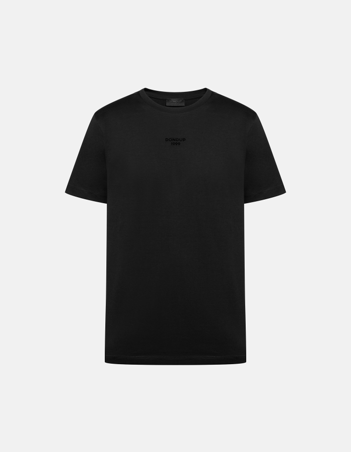 Regular-fit crew neck T-shirt in cotton jersey