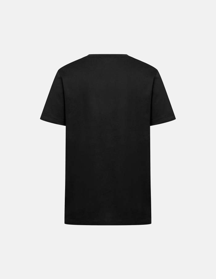 Regular-fit crew neck T-shirt in cotton jersey