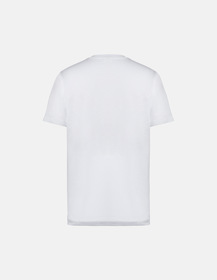 T-shirt girocollo regular in jersey di cotone