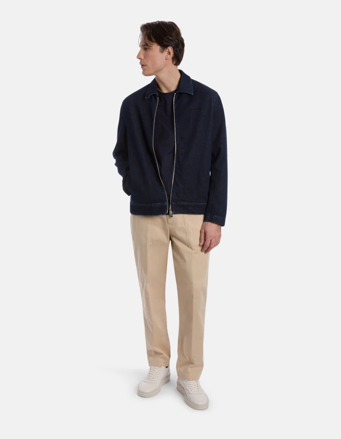 Regular-fit crew-neck T-shirt in jersey