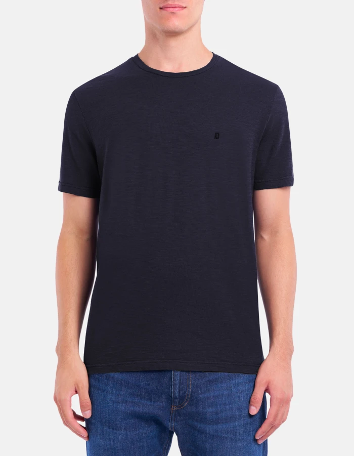 Regular-fit crew-neck T-shirt in jersey