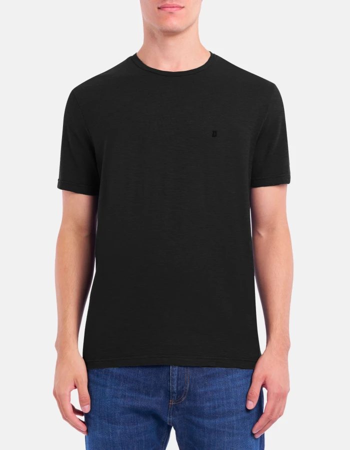 Regular-fit crew-neck T-shirt in jersey