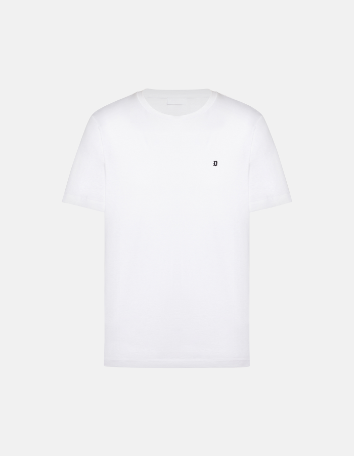 T-shirt girocollo regular in jersey di cotone