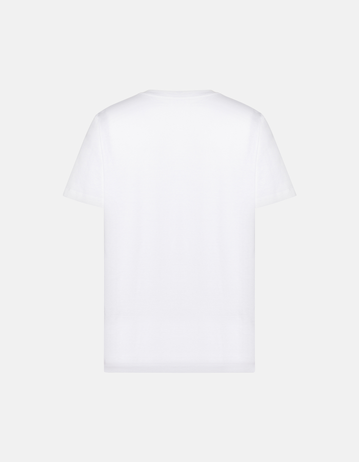 T-shirt girocollo regular in jersey di cotone