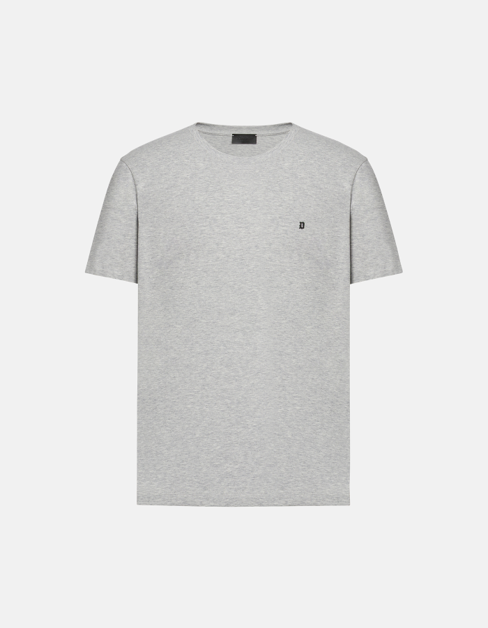 T-shirt girocollo regular in jersey di cotone