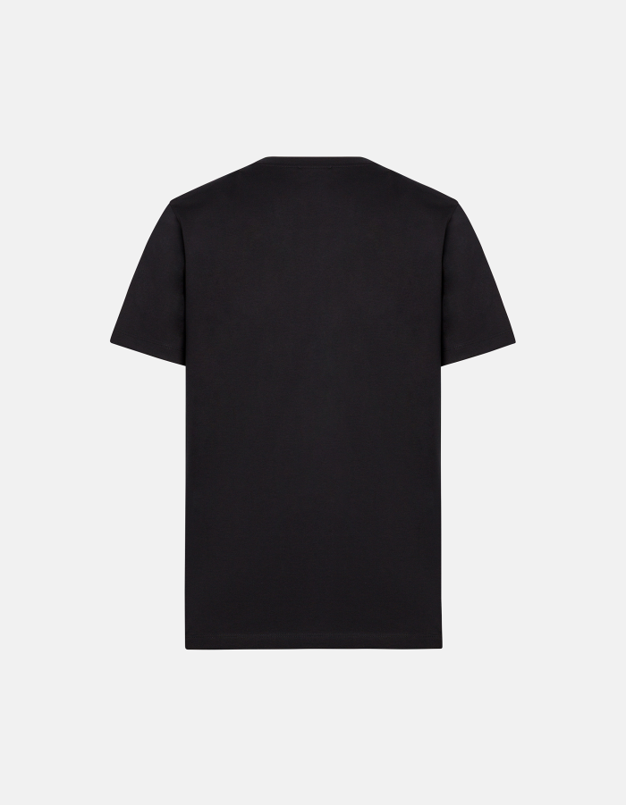 Regular-fit crew neck T-shirt in cotton jersey