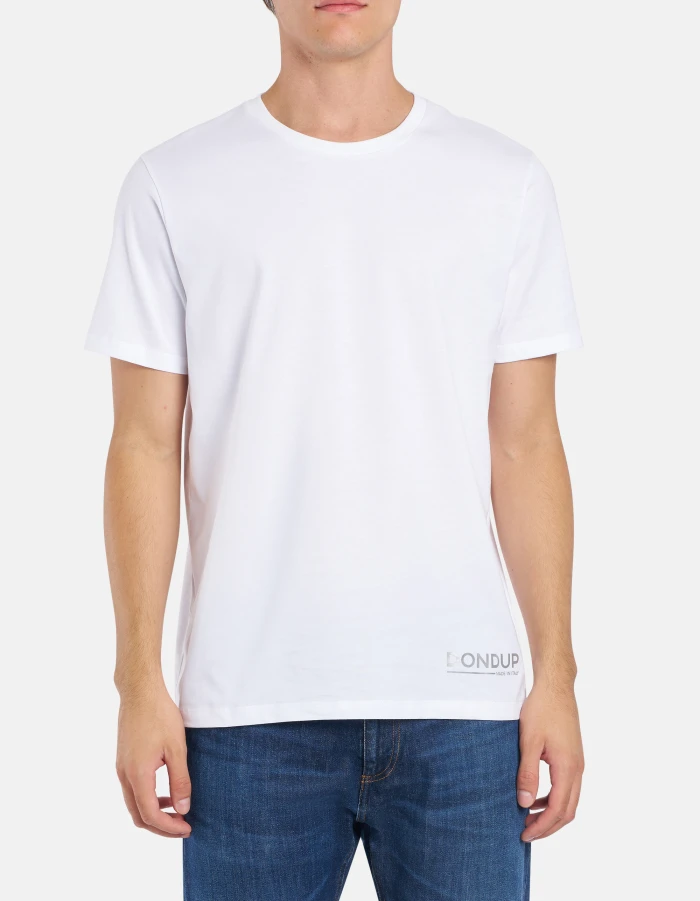 Regular-fit crew-neck T-shirt in jersey