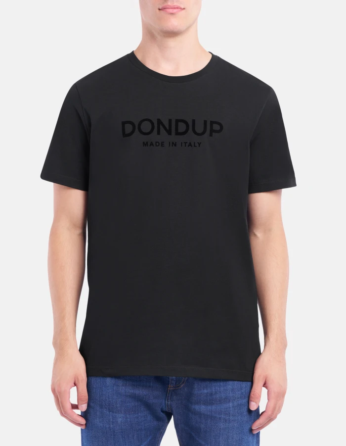 Regular-fit crew-neck T-shirt in jersey