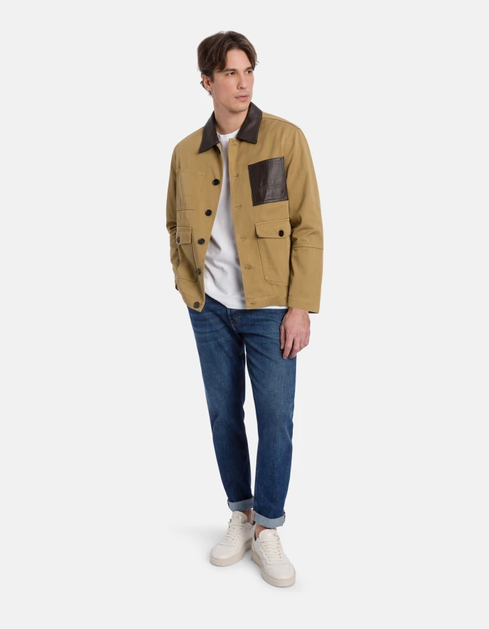 Regular-fit crew-neck T-shirt in jersey