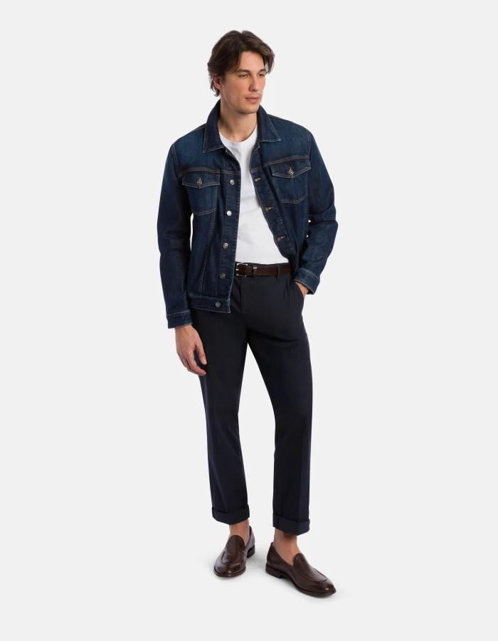 Regular-Fit T-Shirt aus Jersey mit Rundhalsausschnitt