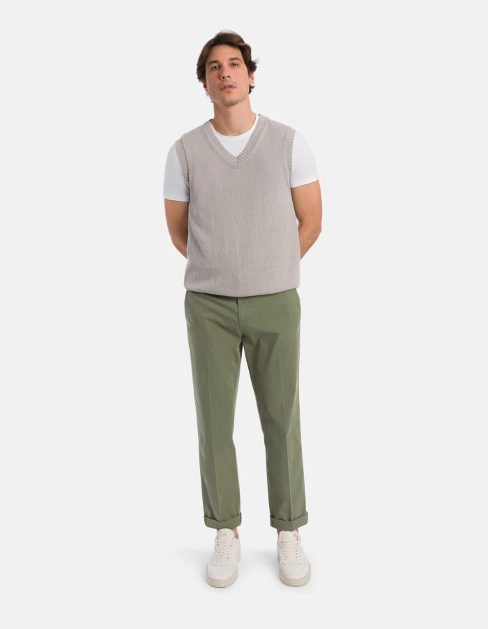 Slim-Fit T-Shirt mit Rundhalsausschnitt aus Jersey mit Stretchanteil