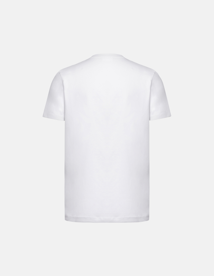 Slim-fit crew-neck T-shirt in stretch jersey