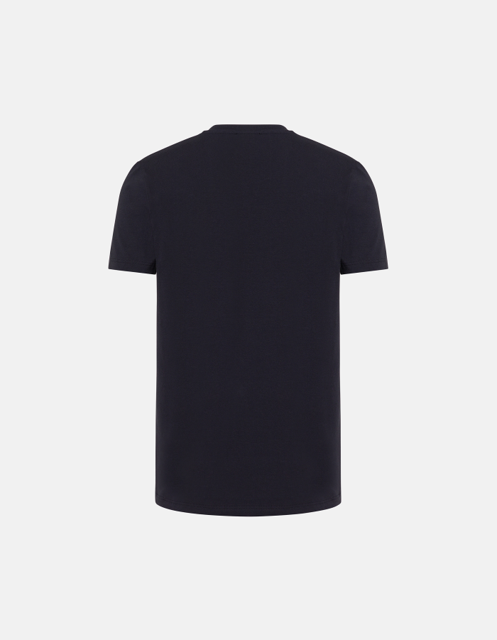 Slim-fit crew-neck T-shirt in stretch jersey