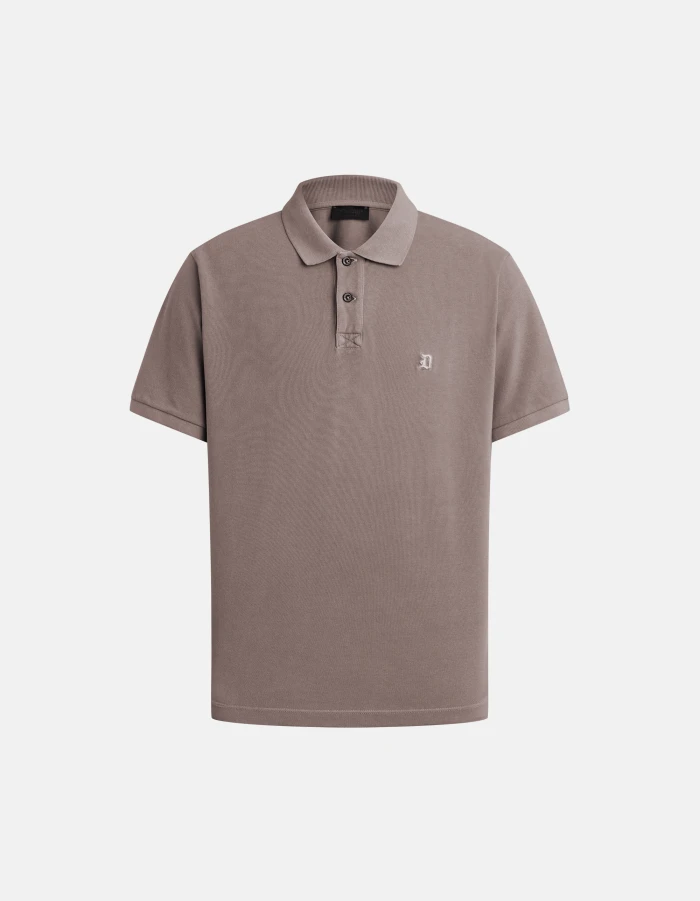 Polo regular in cotone piquet
