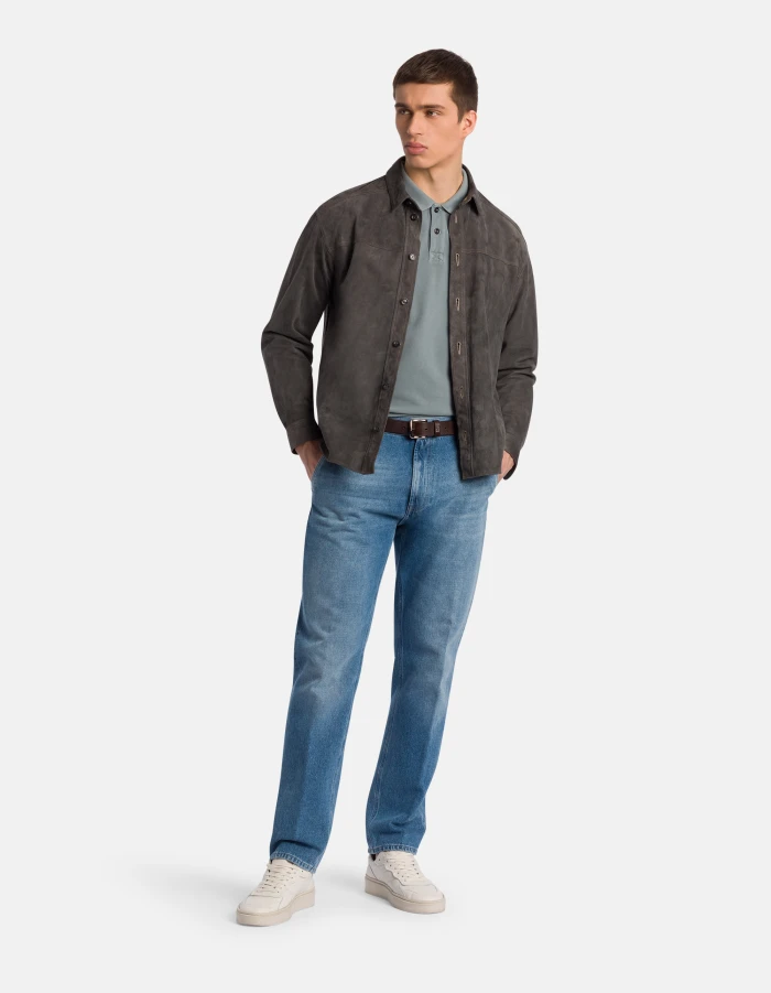 Polo regular in cotone piquet