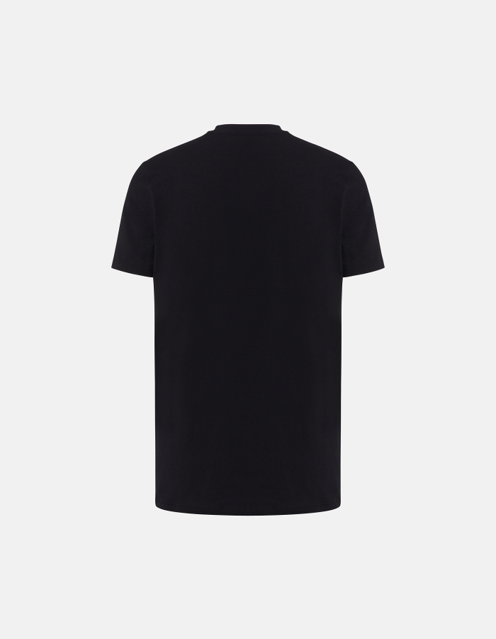 Slim-fit V-neck T-shirt in stretch jersey