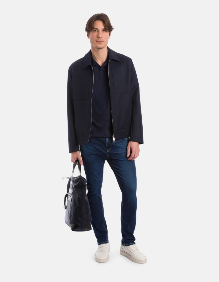 Regular-fit jersey polo shirt