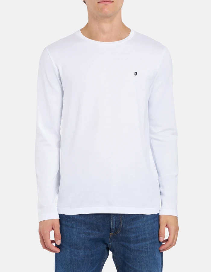 Regular-fit crew-neck T-shirt in jersey