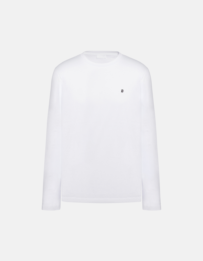 T-shirt girocollo regular in jersey di cotone