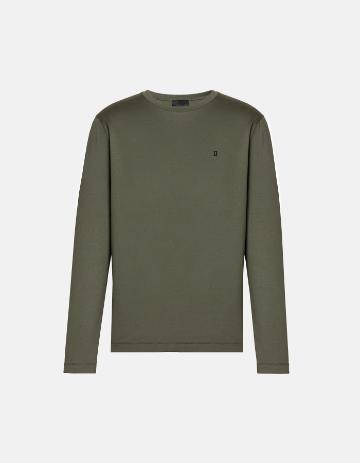 T-shirt girocollo regular in jersey di cotone