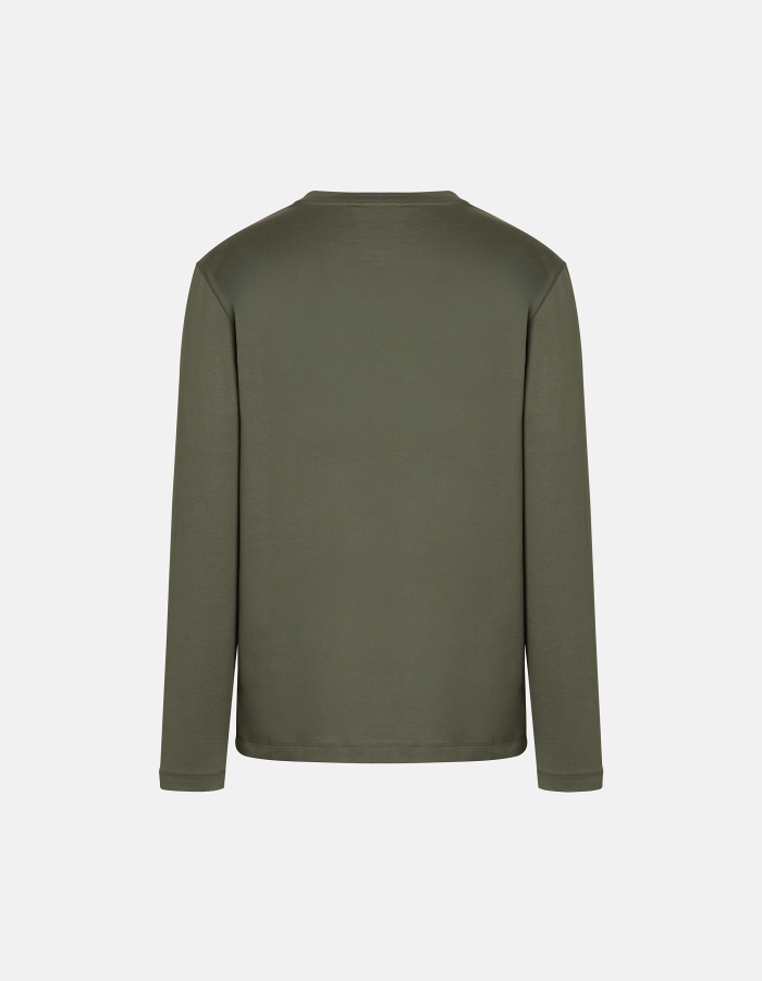 T-shirt girocollo regular in jersey di cotone