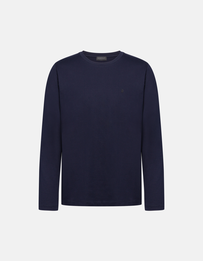 T-shirt girocollo regular in jersey di cotone