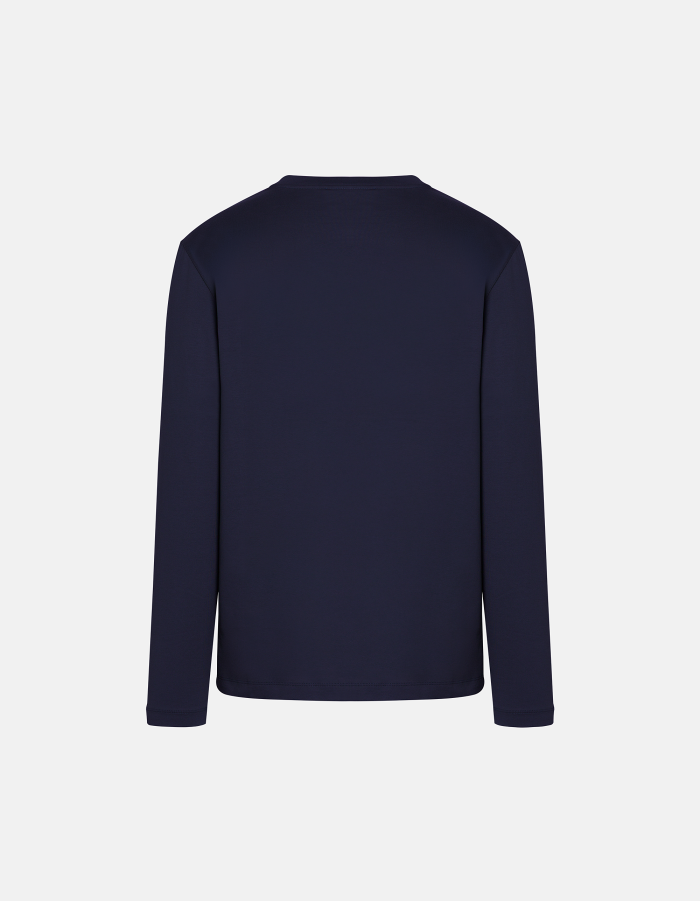 T-shirt girocollo regular in jersey di cotone