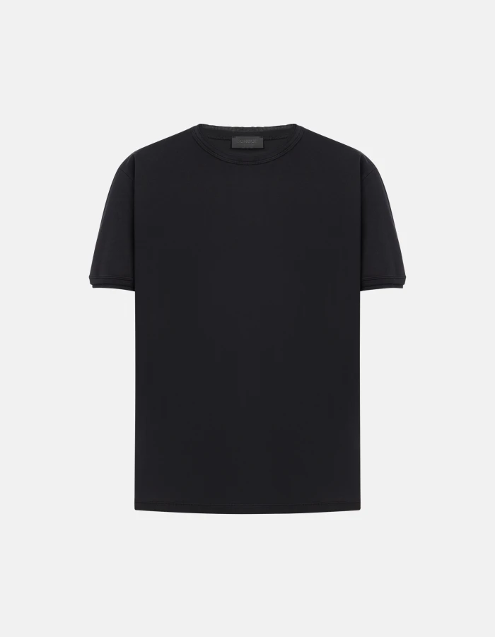 Regular-Fit T-Shirt aus Jersey mit Rundhalsausschnitt