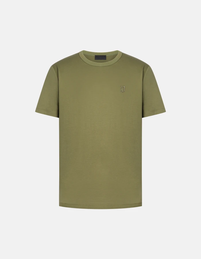 Regular-fit crew-neck T-shirt in jersey