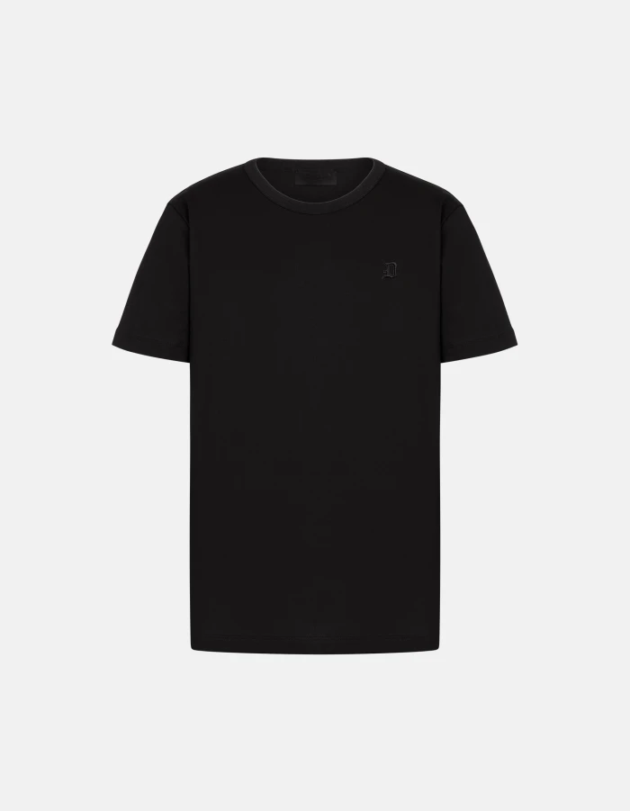 Regular-fit crew-neck T-shirt in jersey