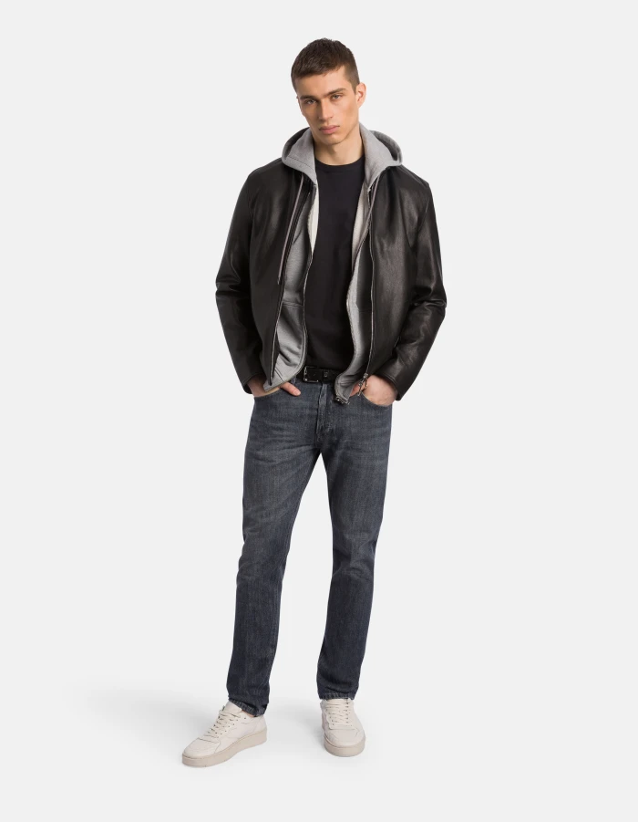 Regular-fit crew-neck T-shirt in jersey