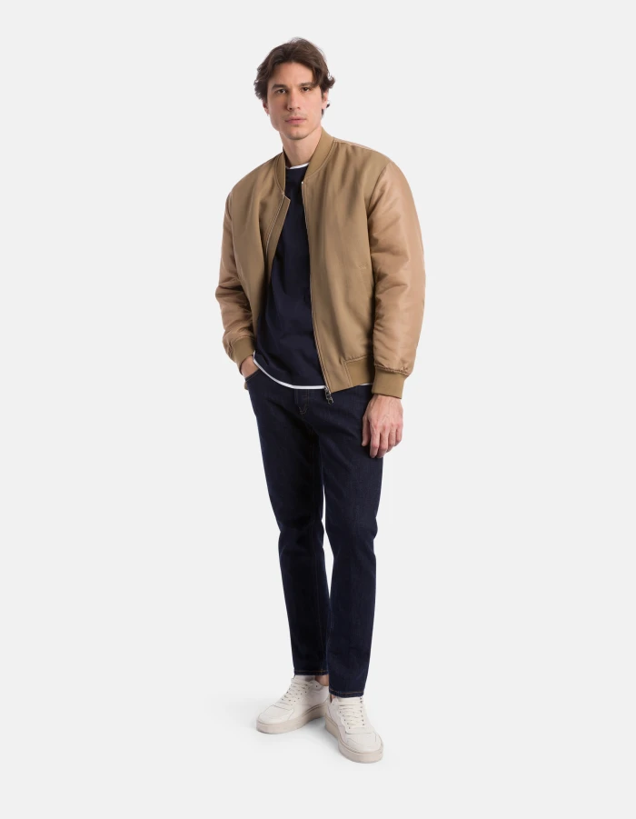 Regular-fit crew-neck T-shirt in jersey