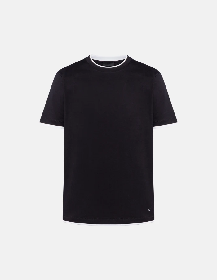 Regular-fit crew-neck T-shirt in jersey